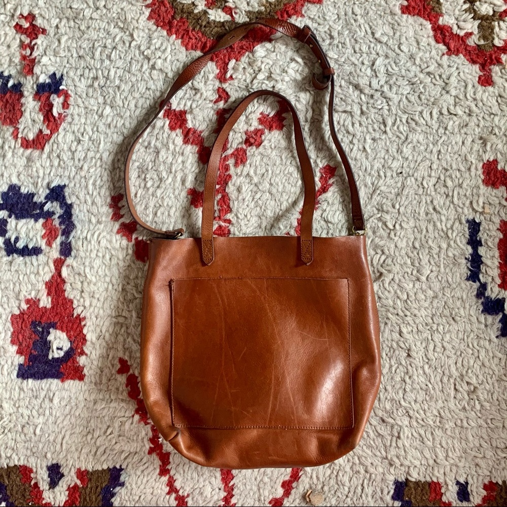 Madewell leather medium transport tote